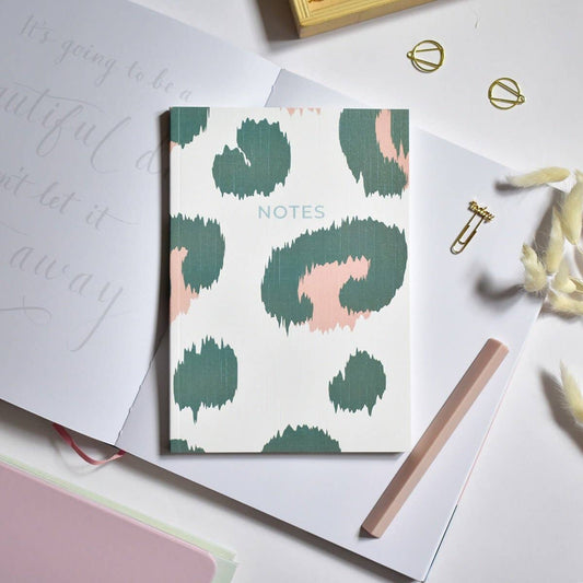 Green Leopard Notes Journal