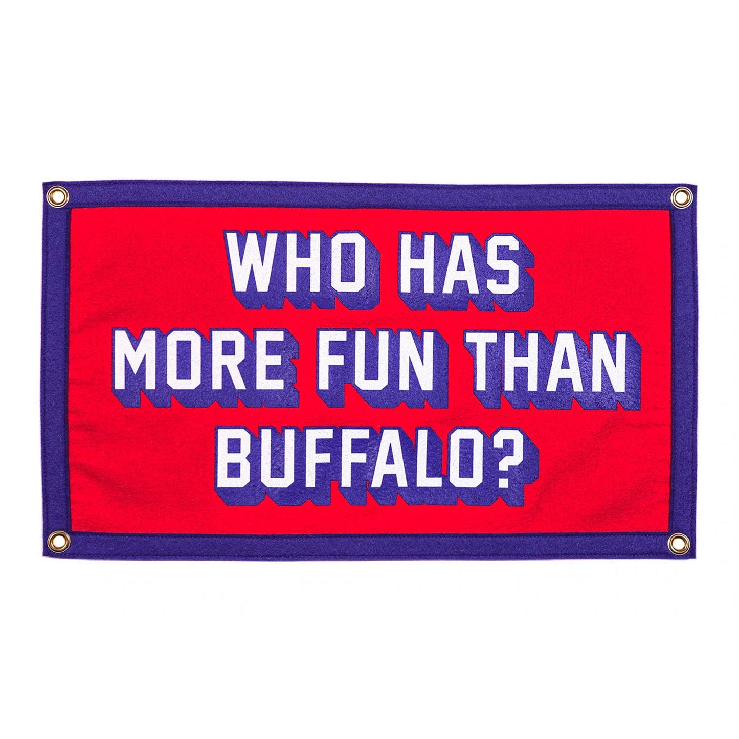 Who Has More Fun Than Buffalo? Camp Flag