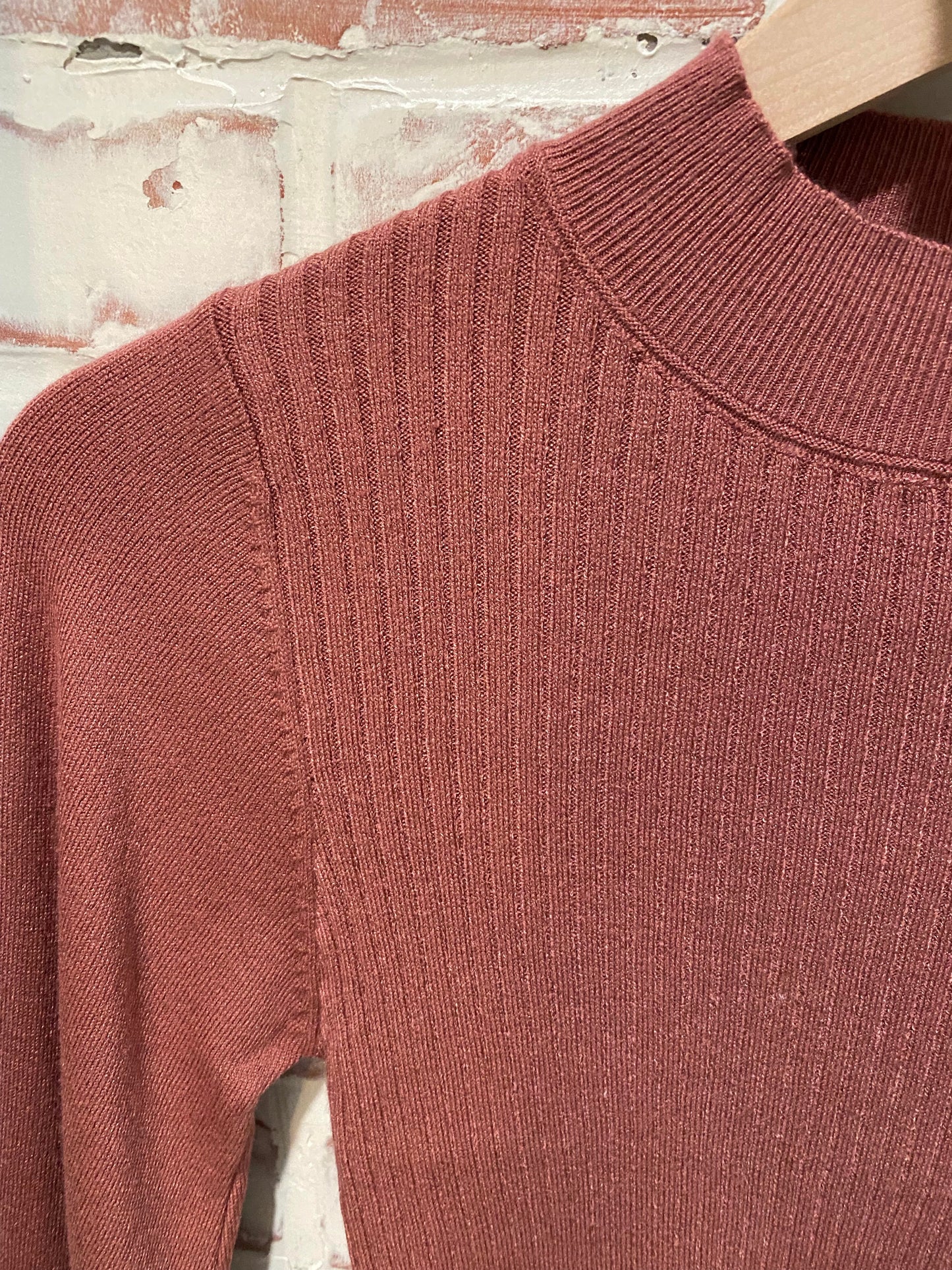 Crop Balloon Sleeve Sweater