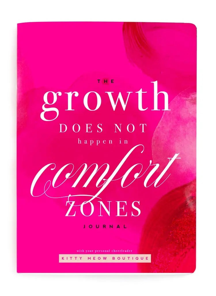 Growth Doesn't Happen in Comfort - Inspirational Notebook