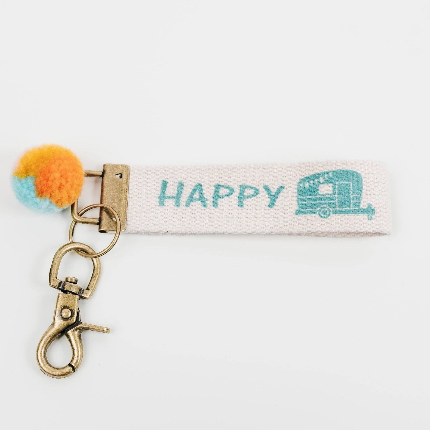 Words to Live By Canvas Keychain
