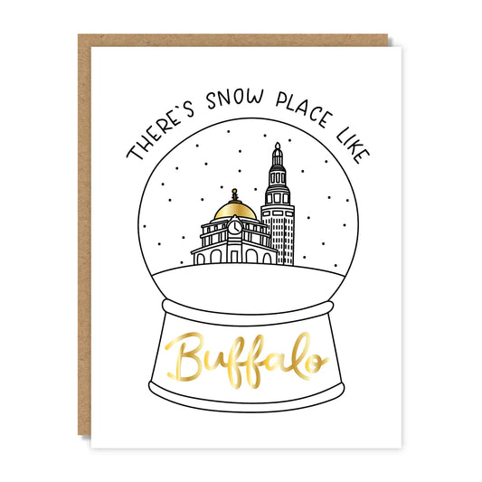 Buffalo NY Snow Globe Card